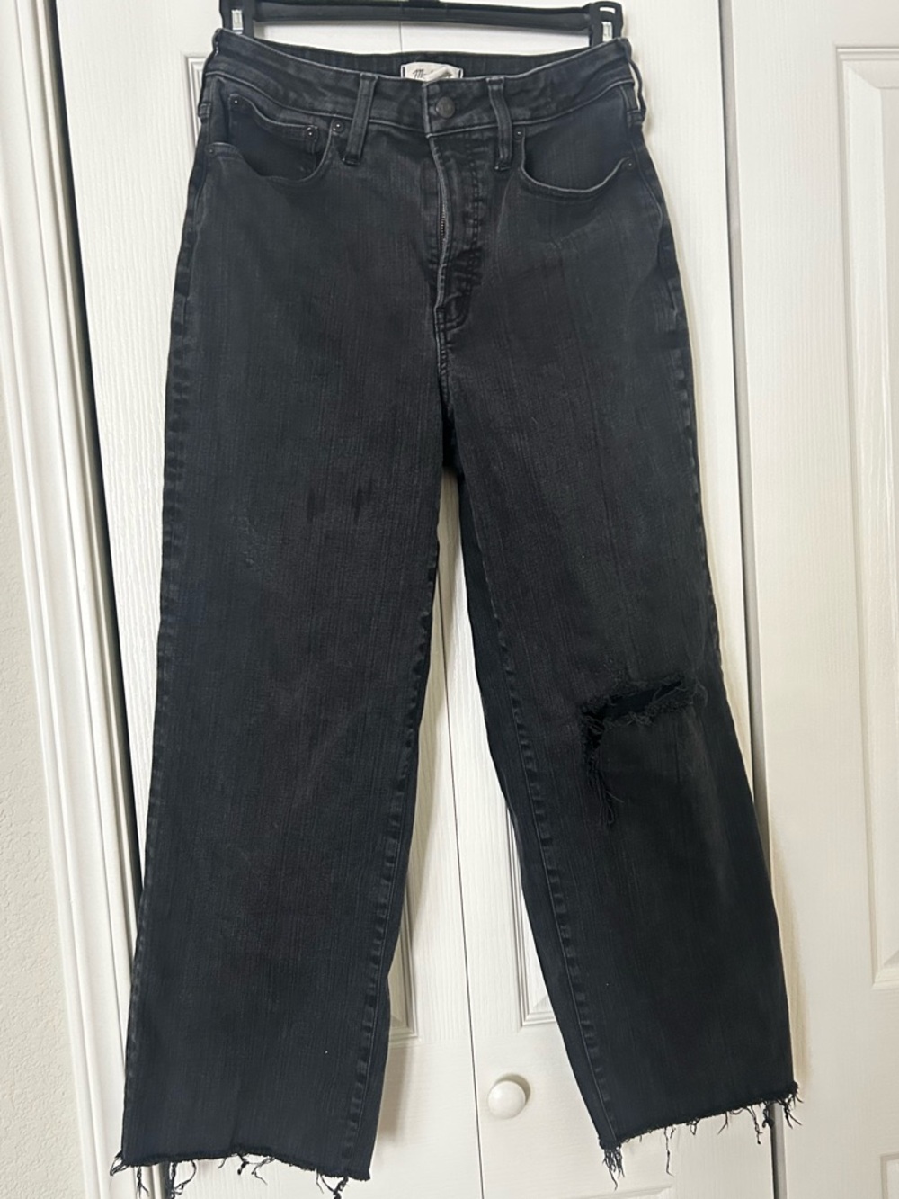 Madewell The Curvy Perfect Vintage Wide-Leg Jeans Raw Hem